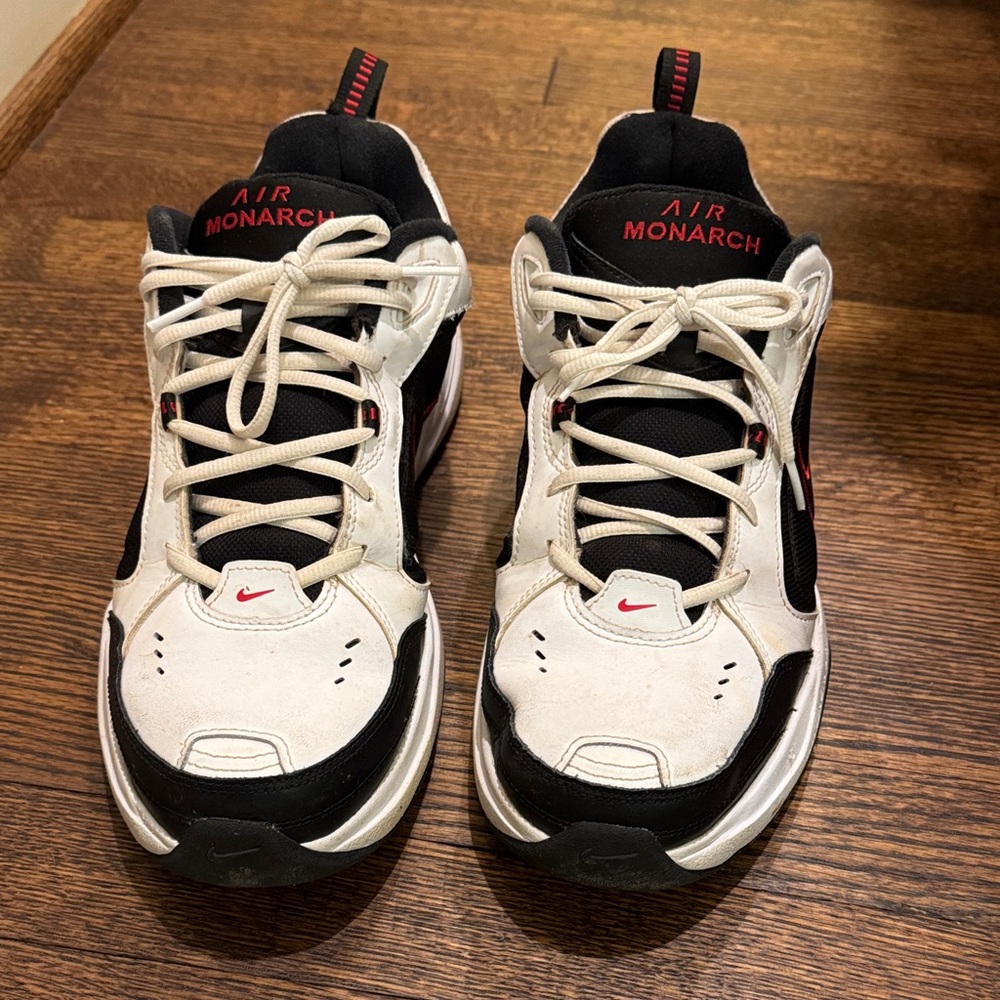 Nike Air Monarch IV Men's White and Black Sneakers -13